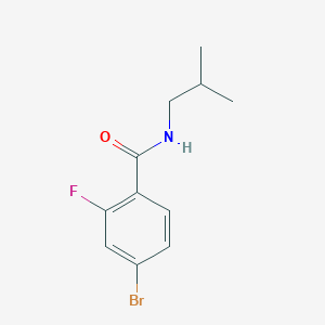 molecular formula C11H13BrFNO B8476181 4-bromo-2-fluoro-N-(2-methylpropyl)-benzamide CAS No. 877383-77-2