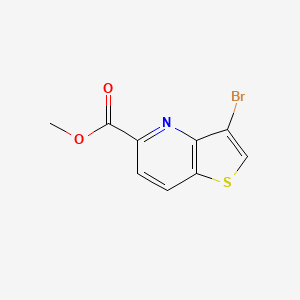 molecular formula C9H6BrNO2S B8476194 Methyl 3-bromothieno[3,2-b]pyridine-5-carboxylate 