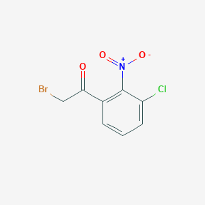 2-Bromo-1-(3-chloro-2-nitrophenyl)ethanone