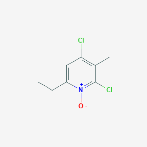 molecular formula C8H9Cl2NO B8476242 2,4-Dichloro-6-ethyl-3-methylpyridine 1-oxide 