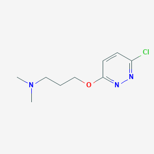 molecular formula C9H14ClN3O B8476253 3-Chloro-6-(3-dimethylaminopropan-1-oxy)pyridazin 
