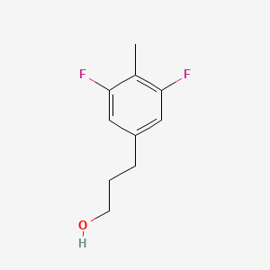 molecular formula C10H12F2O B8476262 3-(3,5-Difluoro-4-methyl-phenyl)-propan-1-ol 