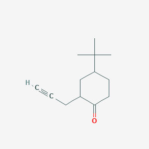 molecular formula C13H20O B8476274 4-Tert-butyl-2-prop-2-ynyl-cyclohexanone 