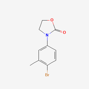 molecular formula C10H10BrNO2 B8476309 3-(4-Bromo-3-methyl-phenyl)-oxazolidin-2-one 