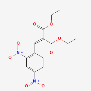 molecular formula C14H14N2O8 B8476323 Diethyl [(2,4-dinitrophenyl)methylidene]propanedioate CAS No. 87840-68-4