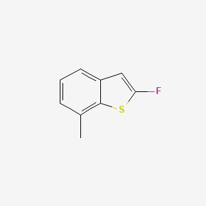 molecular formula C9H7FS B8476330 2-Fluoro-7-methylbenzo[b]thiophene 