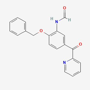 molecular formula C20H16N2O3 B8476356 N-[2-(Benzyloxy)-5-(pyridine-2-carbonyl)phenyl]formamide CAS No. 58283-20-8