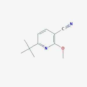 molecular formula C11H14N2O B8476379 6-Tert-butyl-2-methoxynicotinonitrile 