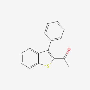 molecular formula C16H12OS B8476394 1-(3-Phenylbenzo[b]thiophen-2-yl)ethanone 