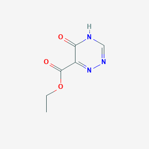 molecular formula C6H7N3O3 B8476413 Ethyl 5-oxo-2,5-dihydro-1,2,4-triazine-6-carboxylate 