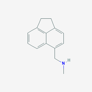 molecular formula C14H15N B8476430 1-(1,2-Dihydroacenaphthylen-5-yl)-N-methylmethanamine 