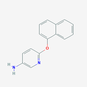 molecular formula C15H12N2O B8476447 2-(1-Naphthoxy)-5-aminopyridine 