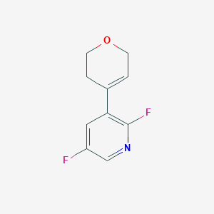 molecular formula C10H9F2NO B8476474 3-(3,6-Dihydro-2H-pyran-4-YL)-2,5-difluoro-pyridine 