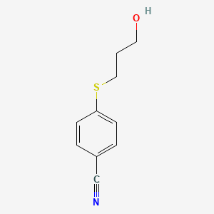 4-(3-Hydroxypropylthio)benzonitrile