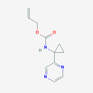 (1-Pyrazin-2-yl-cyclopropyl)-carbamic acid allyl ester