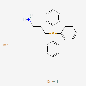 molecular formula C21H24Br2NP B8476513 (3-Aminopropyl)triphenylphosphonium Bromide Hydrobromide CAS No. 4174-84-9