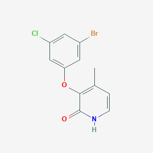 3-(3-Bromo-5-chlorophenoxy)-4-methylpyridin-2-ol