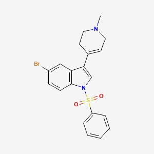 1-(benzenesulfonyl)-5-bromo-3-(1-methyl-3,6-dihydro-2H-pyridin-4-yl)indole