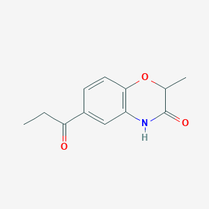 6-propionyl-2-methyl-3-oxo-3,4-dihydro-2H-1,4-benzoxazine