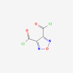 molecular formula C4Cl2N2O3 B8476572 1,2,5-Oxadiazole-3,4-dicarbonyl dichloride CAS No. 45869-32-7