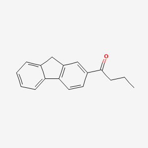 molecular formula C17H16O B8476582 1-(9H-Fluoren-2-YL)butan-1-one CAS No. 60505-47-7