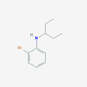 molecular formula C11H16BrN B8476592 2-Bromo-N-3-pentylaniline 
