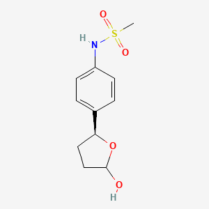 N-[4-[(2S)-Tetrahydro-5-hydroxy-2-furanyl]phenyl]methanesulfonamide