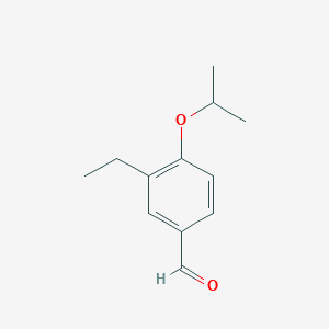 molecular formula C12H16O2 B8476600 3-Ethyl-4-isopropoxy-benzaldehyde 