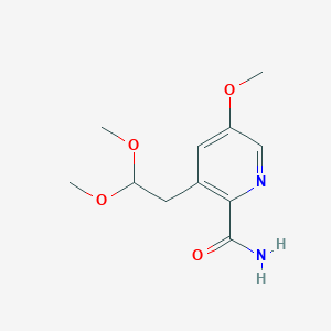 3-(2,2-Dimethoxyethyl)-5-methoxypicolinamide