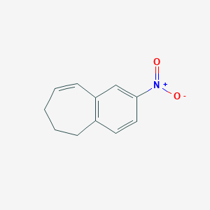molecular formula C11H11NO2 B8476620 2-nitro-6,7-dihydro-5H-benzocycloheptene 