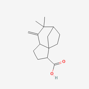molecular formula C15H22O2 B8476626 7,7-Dimethyl-8-methylideneoctahydro-1h-3a,6-methanoazulene-3-carboxylic acid 