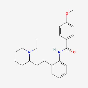 molecular formula C23H30N2O2 B8476644 N-{2-[2-(1-Ethylpiperidin-2-yl)ethyl]phenyl}-4-methoxybenzamide CAS No. 58754-05-5