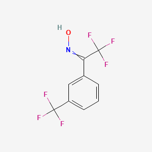 B8476664 N-{2,2,2-Trifluoro-1-[3-(trifluoromethyl)phenyl]ethylidene}hydroxylamine CAS No. 65686-67-1