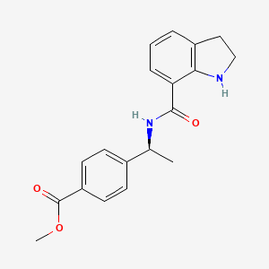 Benzoic acid,4-[(1s)-1-[[(2,3-dihydro-1h-indol-7-yl)carbonyl]amino]ethyl]-,methyl ester