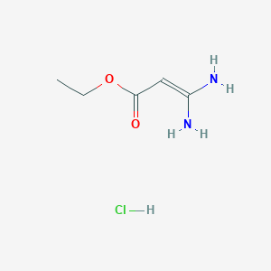molecular formula C5H11ClN2O2 B8476713 3,3-Diamino-acrylic acid ethyl ester hydrochloride 