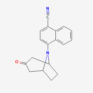 4-(3-Oxo-8-azabicyclo[3.2.1]octan-8-yl)naphthalene-1-carbonitrile