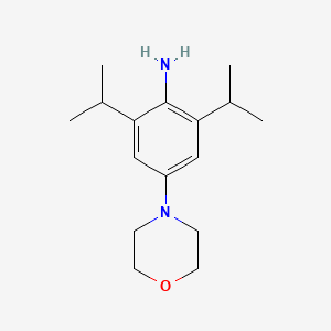 molecular formula C16H26N2O B8476811 2,6-Diisopropyl-4-morpholin-4-yl-phenylamine 