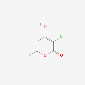molecular formula C6H5ClO3 B8476813 3-chloro-4-hydroxy-6-methyl-2H-pyran-2-one 