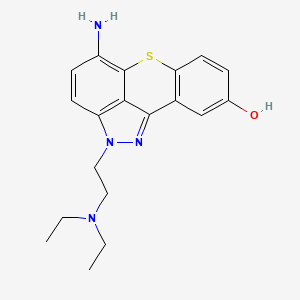 5-Amino-2-(2-(diethylamino)ethyl)-2H-(1)benzothiopyrano(4,3,2-cd)indazol-9-ol