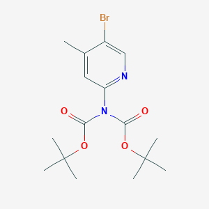 2-[N,N-bis(tert-butoxycarbonyl)amino]-5-bromo-4-methylpyridin