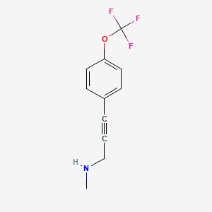 2-Propyn-1-amine, N-methyl-3-[4-(trifluoromethoxy)phenyl]-