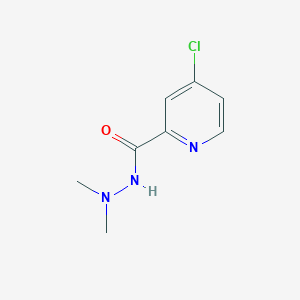 molecular formula C8H10ClN3O B8476914 4-chloro-N',N'-dimethylpyridine-2-carboxhydrazide 