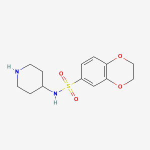 N-(Piperidin-4-yl)-2,3-dihydro-1,4-benzodioxine-6-sulfonamide