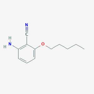 molecular formula C12H16N2O B8476930 2-Amino-6-pentyloxybenzonitrile 