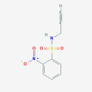 molecular formula C9H8N2O4S B8476935 2-nitro-N-(prop-2-yn-1-yl)benzenesulfonamide 