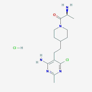 (S)-2-Amino-1-(4-(2-(4-amino-6-chloro-2-methylpyrimidin-5-YL)ethyl)piperidin-1-YL)propan-1-one hcl