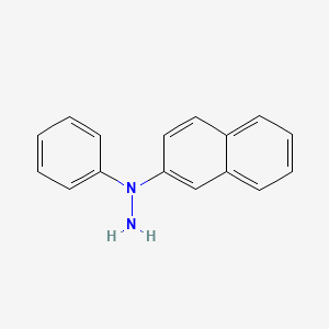 molecular formula C16H14N2 B8477047 Hydrazine, 1-(2-naphthalenyl)-1-phenyl- CAS No. 83890-91-9