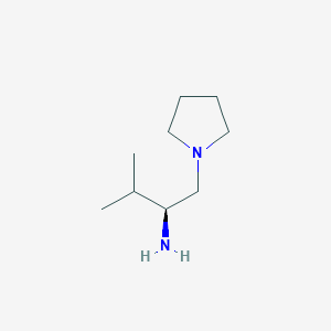 molecular formula C9H20N2 B8477061 (S)-3-methyl-1-(pyrrolidin-1-yl)butan-2-amine 
