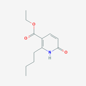 molecular formula C12H17NO3 B8477066 Ethyl 2-butyl-6-oxo-1,6-dihydropyridine-3-carboxylate 