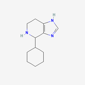 molecular formula C12H19N3 B8477082 4-cyclohexyl-3H,4H,5H,6H,7H-imidazo[4,5-c]pyridine 